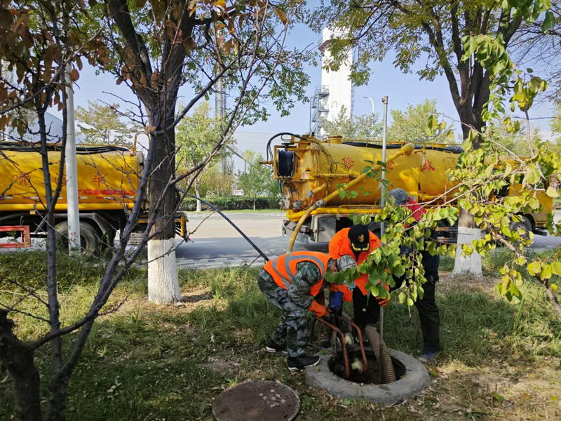 青石村厂区管道清洗